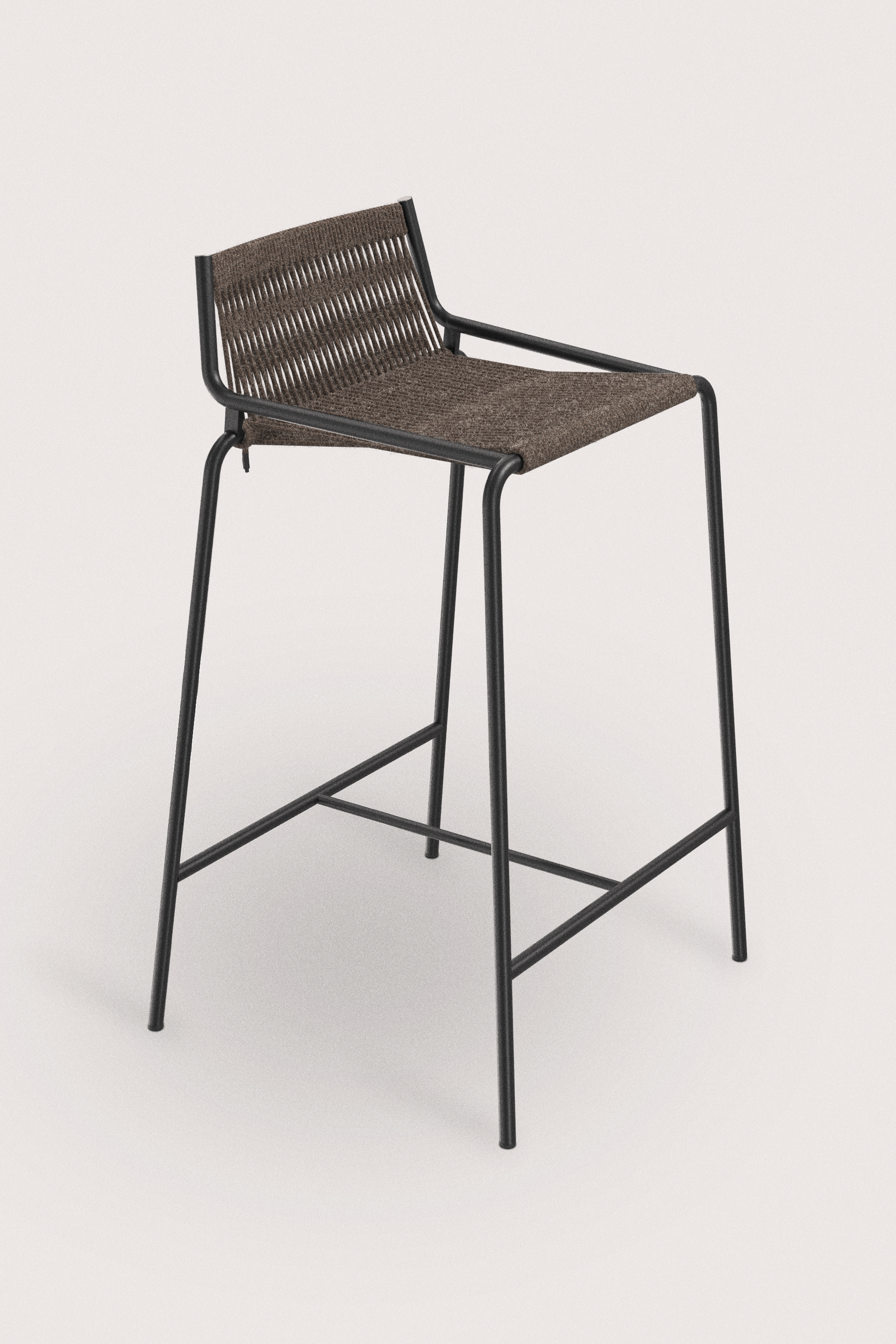 Noel Counter Chair H67 I Dark Grey Wool