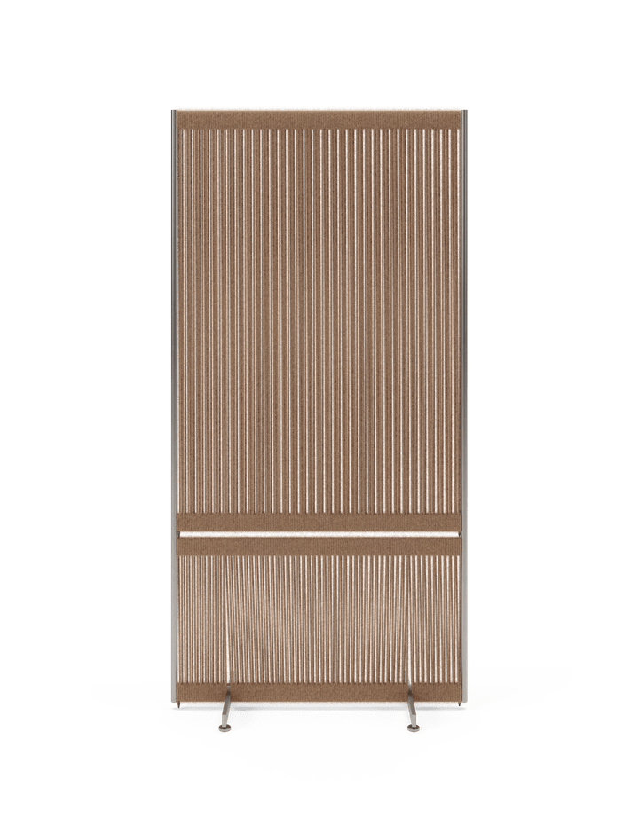 Thorup Copenhagen_Packshot_Anto Room Divider High Narrow_ARDHN303_Steel_Brown Wool.png
