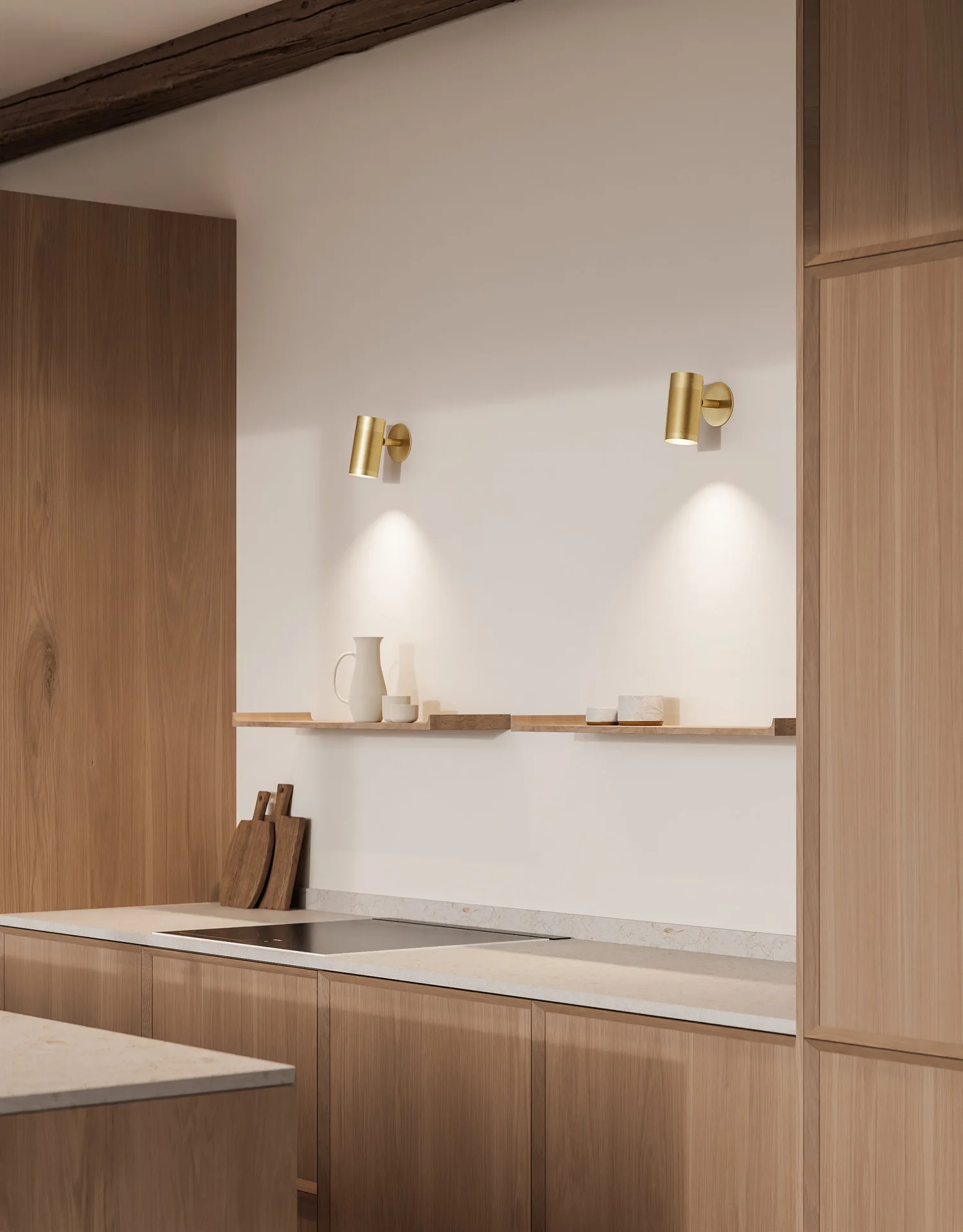 Patrone Recessed Wall Lamp Solid Brass — Thorup Copenhagen