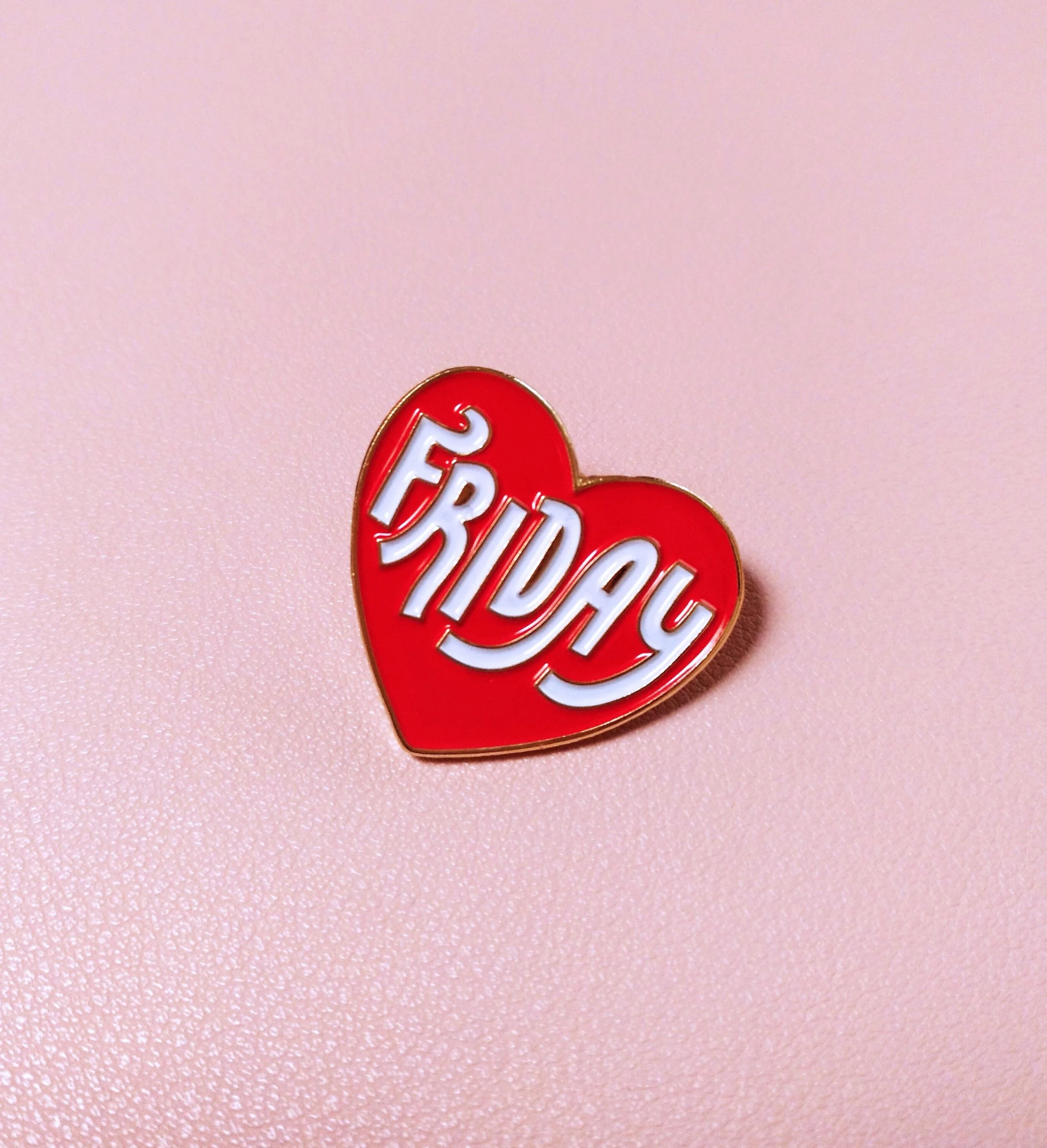Friday Heart Pin