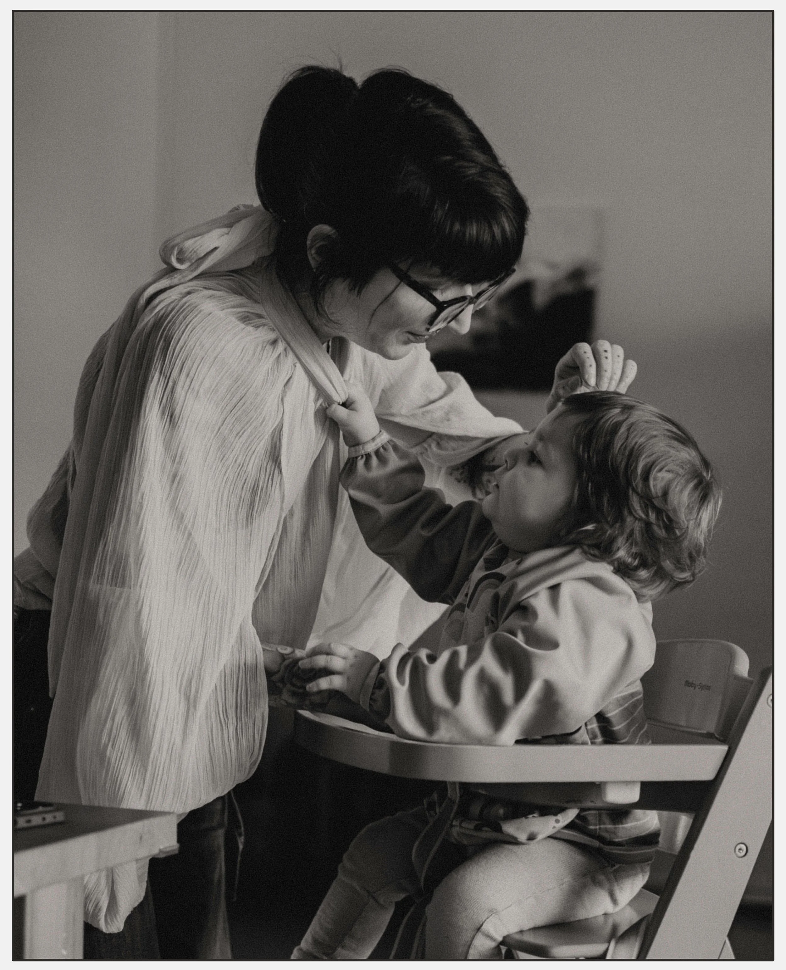 An image from a motherhood session that I keep coming back to. It&rsquo;s not a posed photo, the light isn&rsquo;t perfect, the composition isn&rsquo;t clean. But it shows me something about motherhood. The way the child pulls at his mother&rsquo;s c
