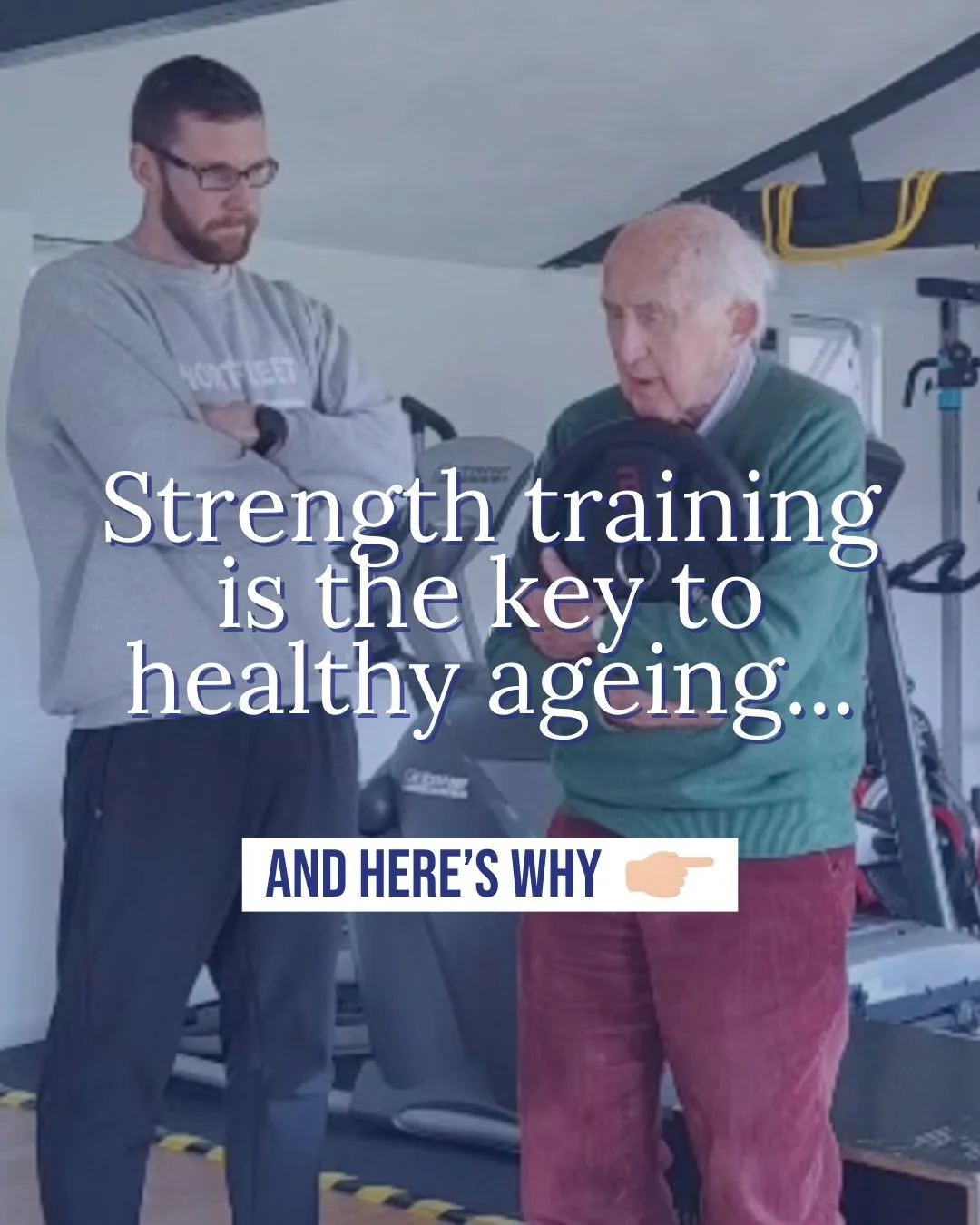 Strength training is the key 🔑 to healthy ageing, there&rsquo;s no doubt about that. 

Improving your mobility, flexibility, balance, bone density and muscle strength is one of the best ways to manage chronic pain and reduce the risk of falls, and a