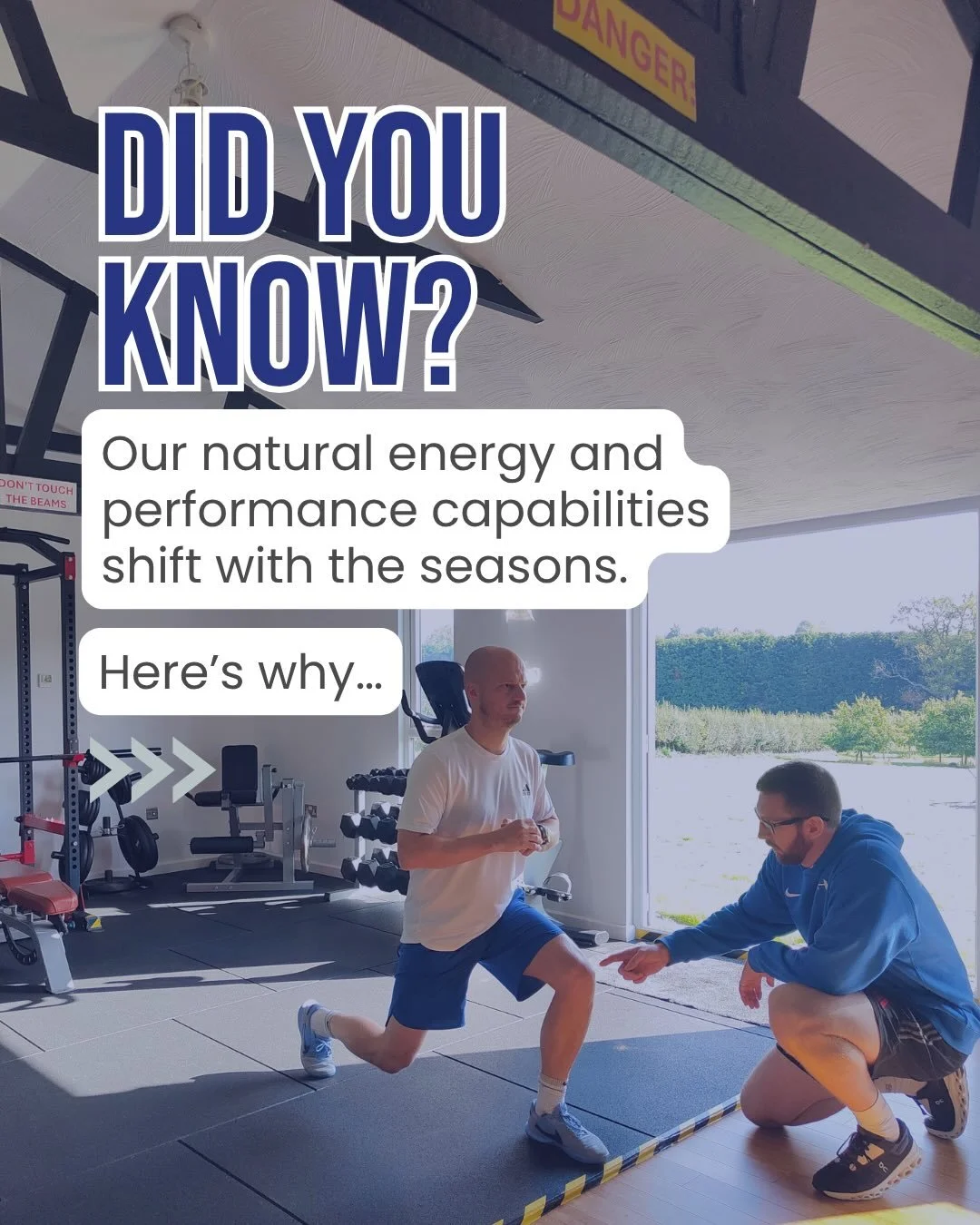 Have you noticed a shift with your training routine this last week? 

Did the sunnier weather bring a boost in energy, a renewed love of fitness, or a desire to start up a new fitness routine? 

Have you felt a shift back today? Almost feels like we&