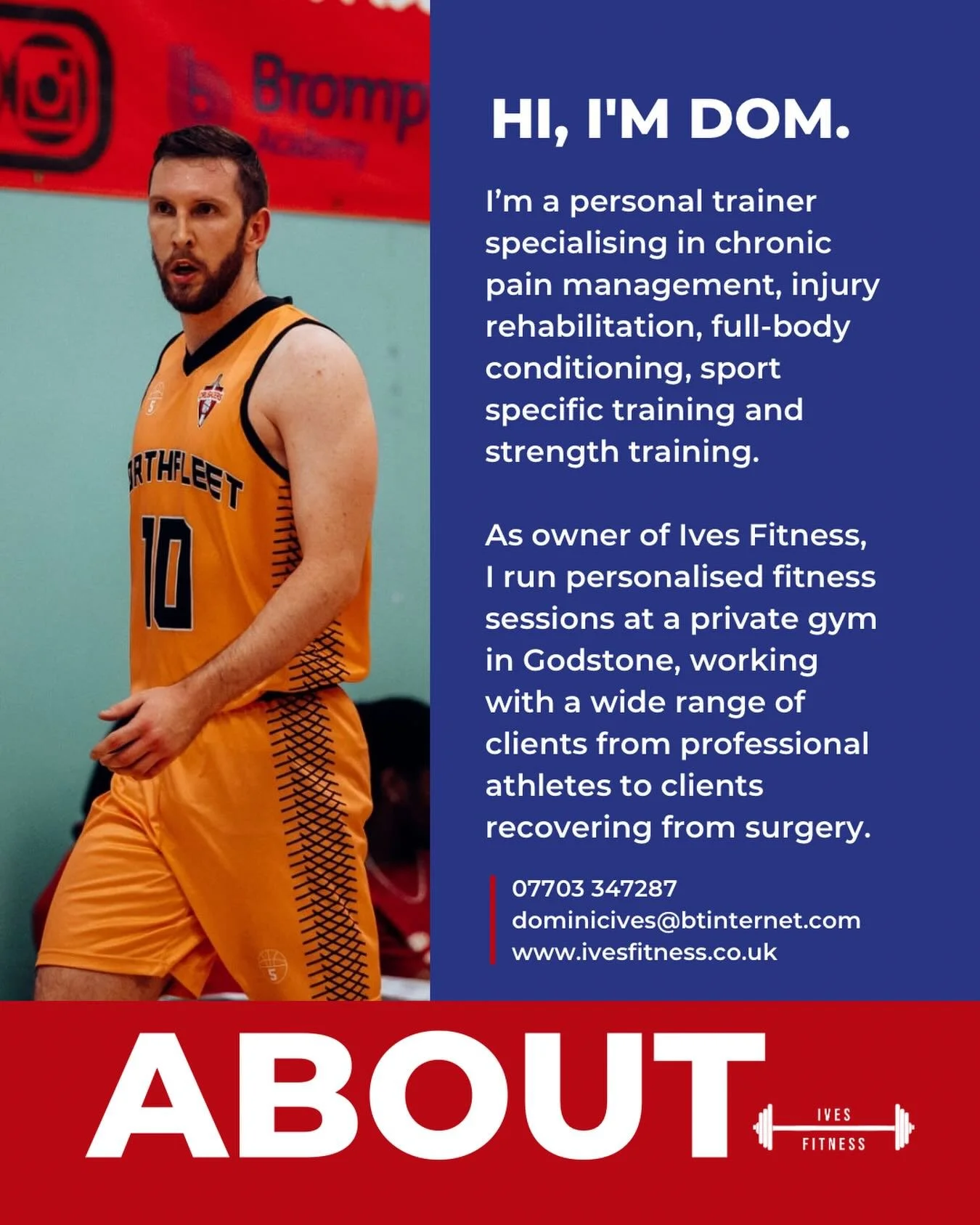 Had a few more followers recently, so thought I&rsquo;d re-introduce myself&hellip;

Hi 👋🏼 I&rsquo;m Dominic, a personal trainer specialising in chronic pain management, injury rehabilitation, full-body conditioning, sport specific training and str