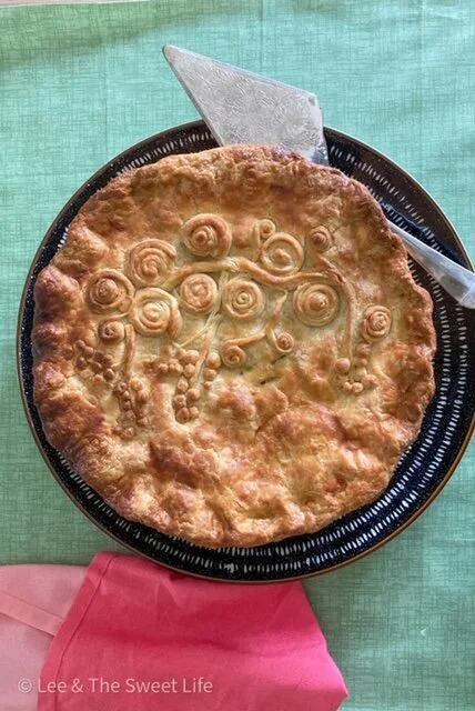 Multi-Layer Sausage, Egg & Onion Pie