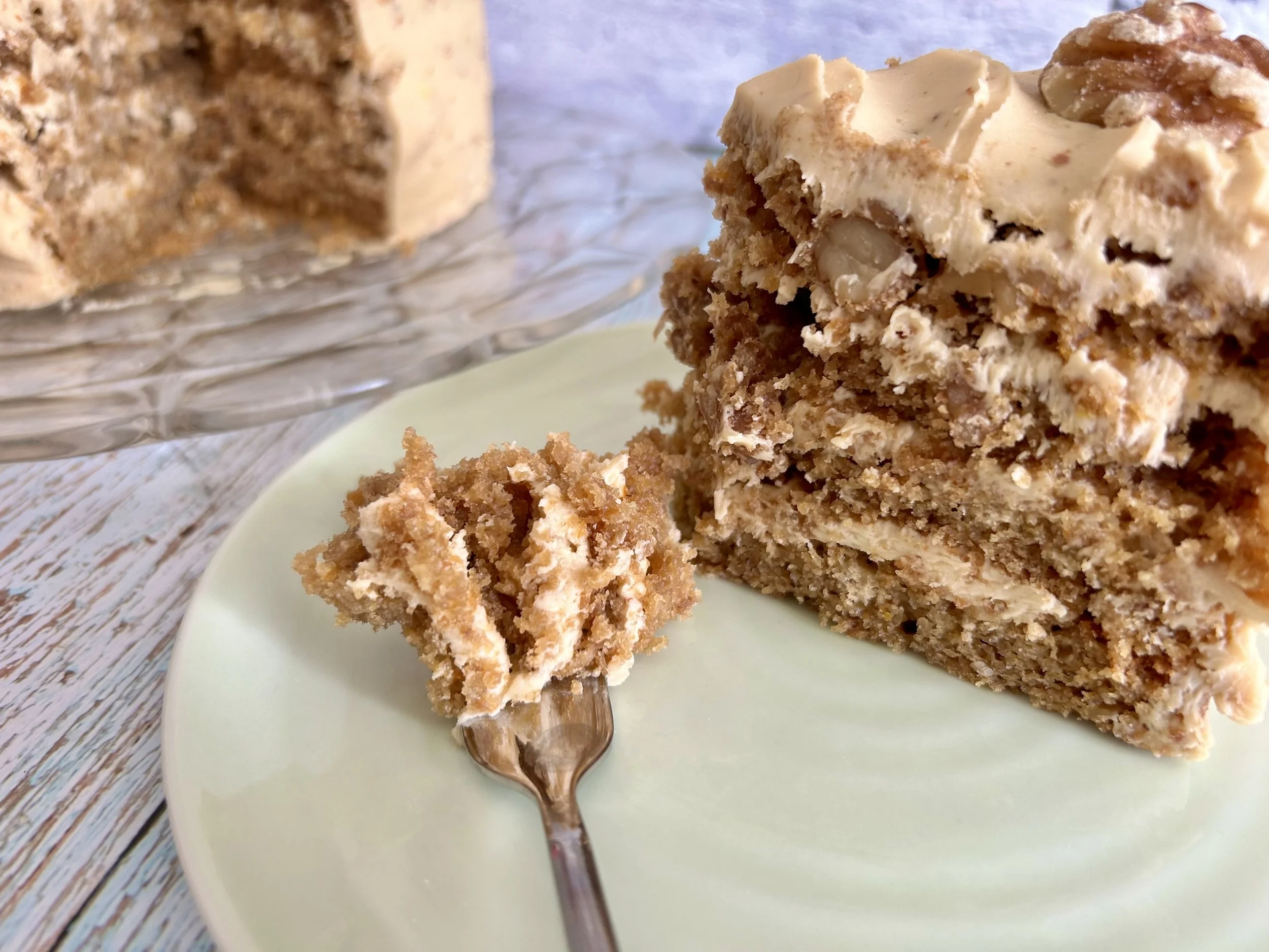 Coffee, Walnut &amp; Orange Cake