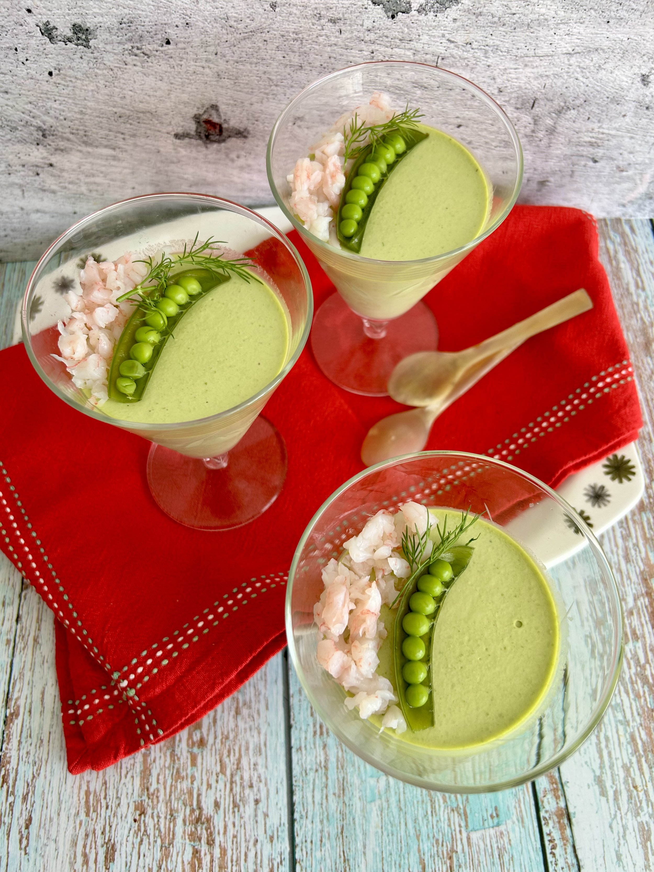Pea Panna Cotta