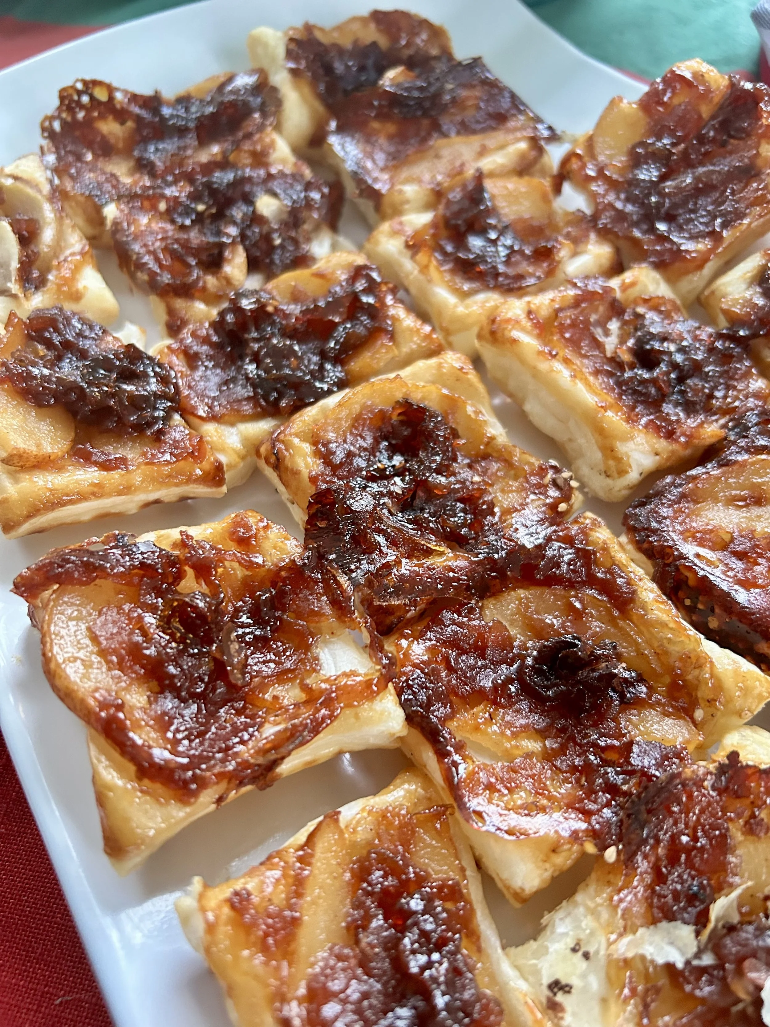 Mini Pear and Chutney Bites