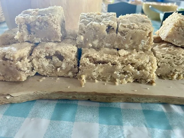 White Chocolate and Walnut Blondie - Gluten Free 