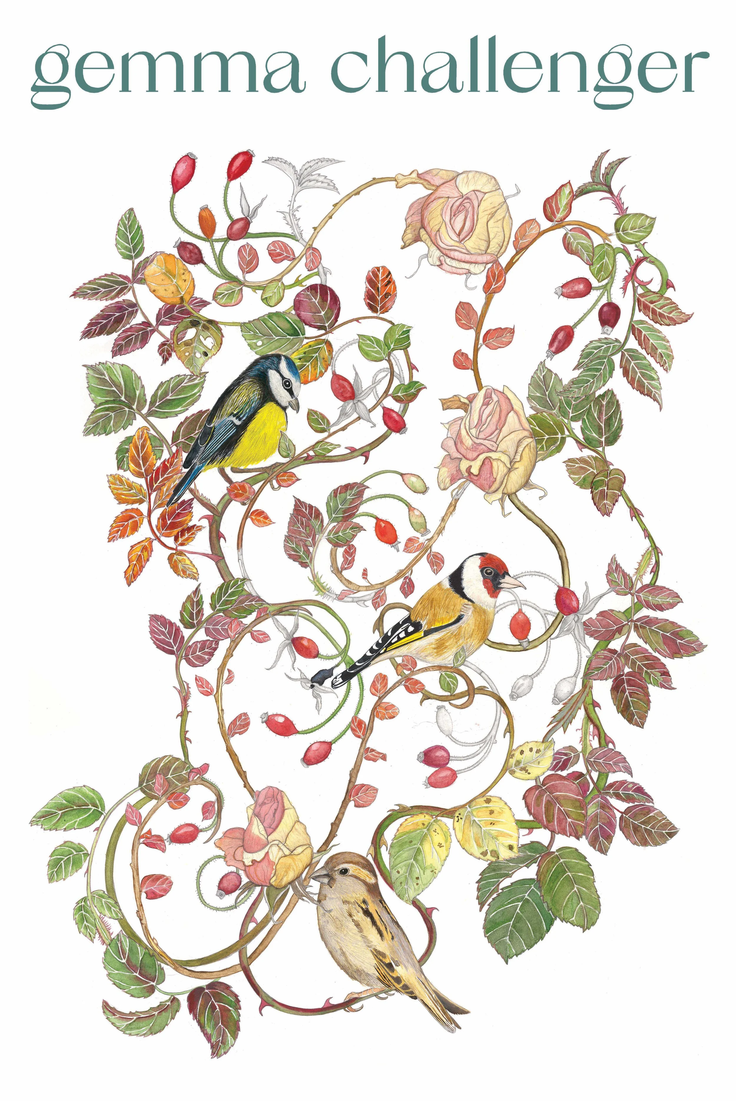 Autumn Teal text Tea Towel  copy.jpg