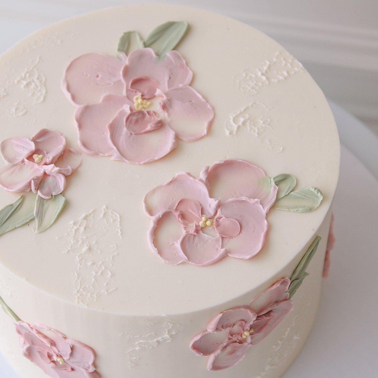 Buttercream Flower Cake (colour customizable) — Wild Rose Cakes
