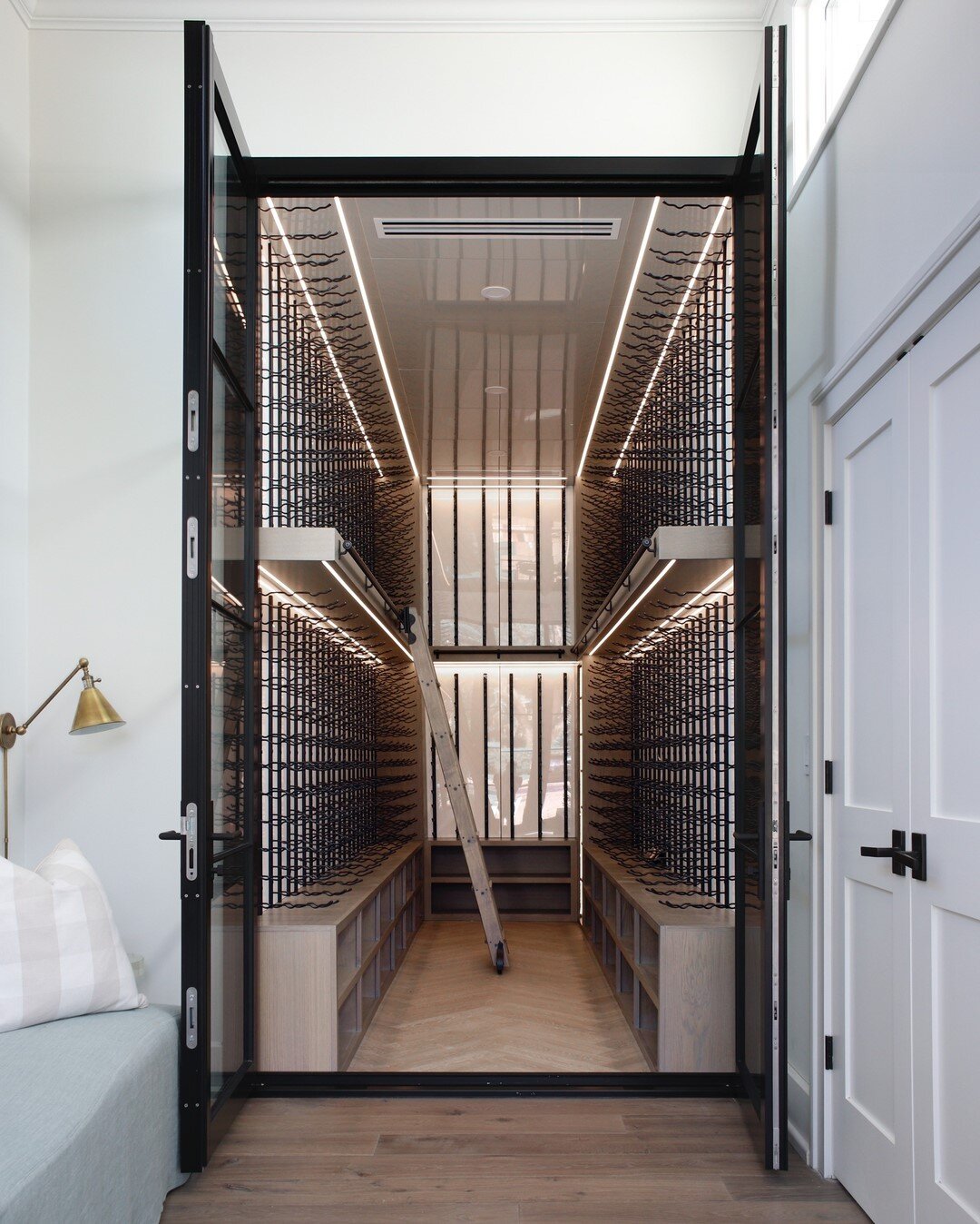 What better way to prepare for another potential lockdown than adding a gorgeous wine room to your house? If you need me, I'll be working from the wine room! Can't wait to see this beauty fully stocked! #bdsdesigns⠀⠀⠀⠀⠀⠀⠀⠀⠀
__________________________