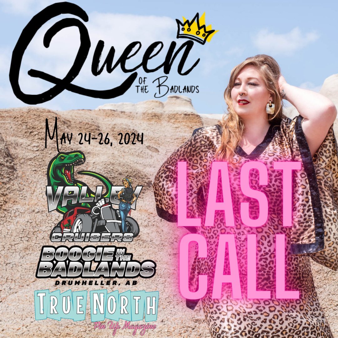 Hey babes! Last call to sign up for the Queen of the Badlands Pin Up Contest. Registration closes Friday night! 
Link in bio!!! 

#canadianpinup #canadianpinups #pinupgirl #truenorthpinups #beauty #pinup #yycpinups #vintagestyle #50sfashion #60sfashi