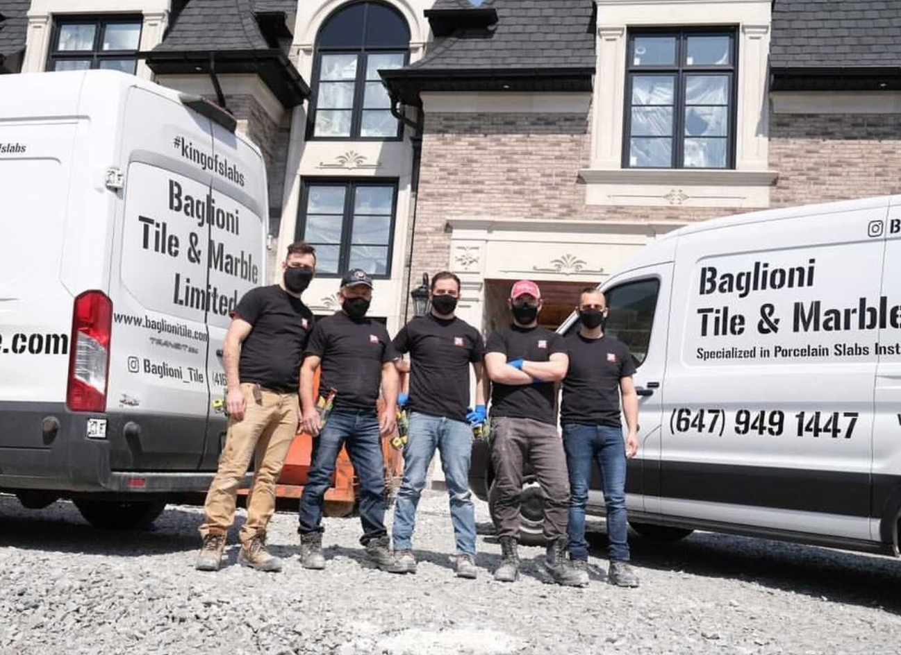 Professional tile setters for custom built homes