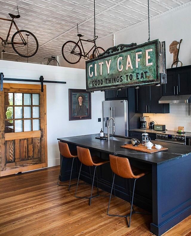 We&rsquo;ve got all the equipment you need to whip up  a meal in this kitchen 🍳🥞 Cook up a storm then head downstairs to walk it off around historic downtown Columbia, TN.  Book your stay in our bio 🏡