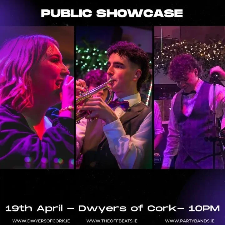🎺🎷 Thinking of booking The OffBeats for your Wedding or Event but want to see us before you book ? Swipe to see just how good our @dwyerscork showcases are!

Join us this Friday 19th of April in one of our favourite spots in the City @dwyerscork, K