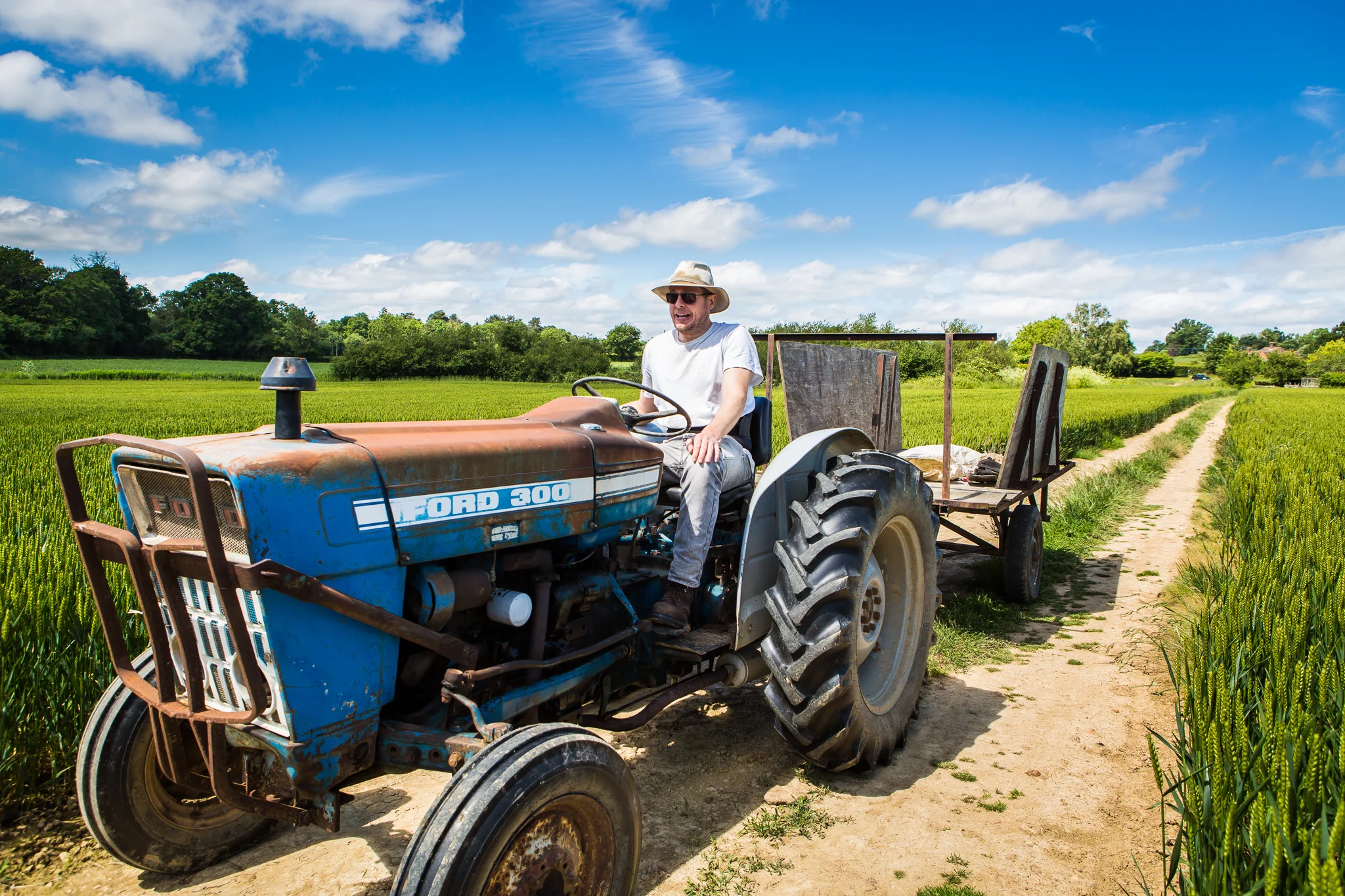 Only hops grown in the Larkins' hop garden go into our great beers ...