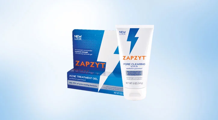 ZapZyt Acne Treatment Gel and Pore Clearing Scrub