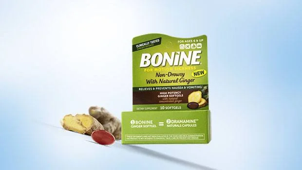 Bonine Motion Sickness High Potency Ginger Softgels, 10 Count