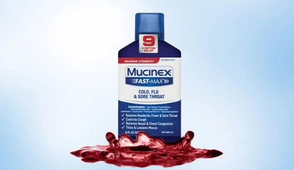 Mucinex Fast-Max Adult Liquid - Cold, Flu, Sore Throat, 9 oz