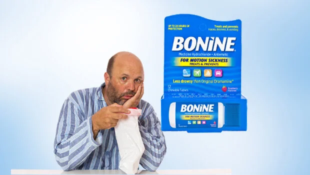 Bonine Motion Sickness Raspberry Chewable Tablets 12 ct 