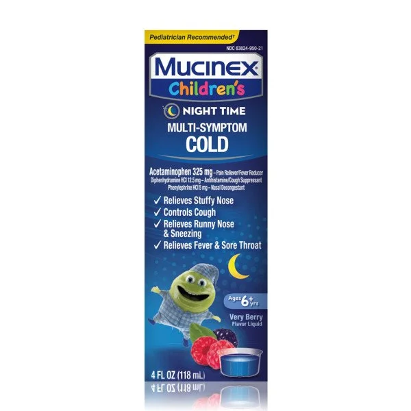 MUCINEX® Children`s Multi-Symptom Liquid - Nighttime Cold Mixed Berry 64 oz..jpg