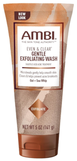 Ambi Even &amp; Clear Gentle Exfoliating Wash 5 oz  UPC: 810107180198