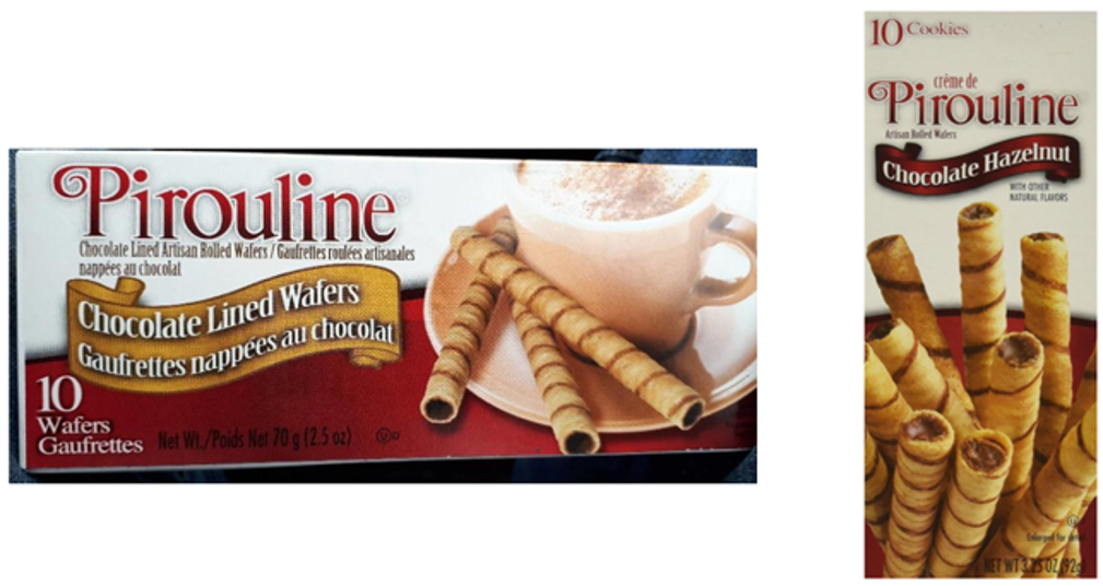 Pirouline Cream Wafer Cookies Wholesale Assortment for Retail and Distribution