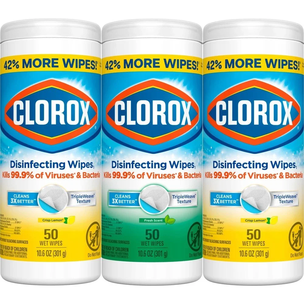 Clorox Lemon Disinfecting Wipes - 50ct-3pk.jpg