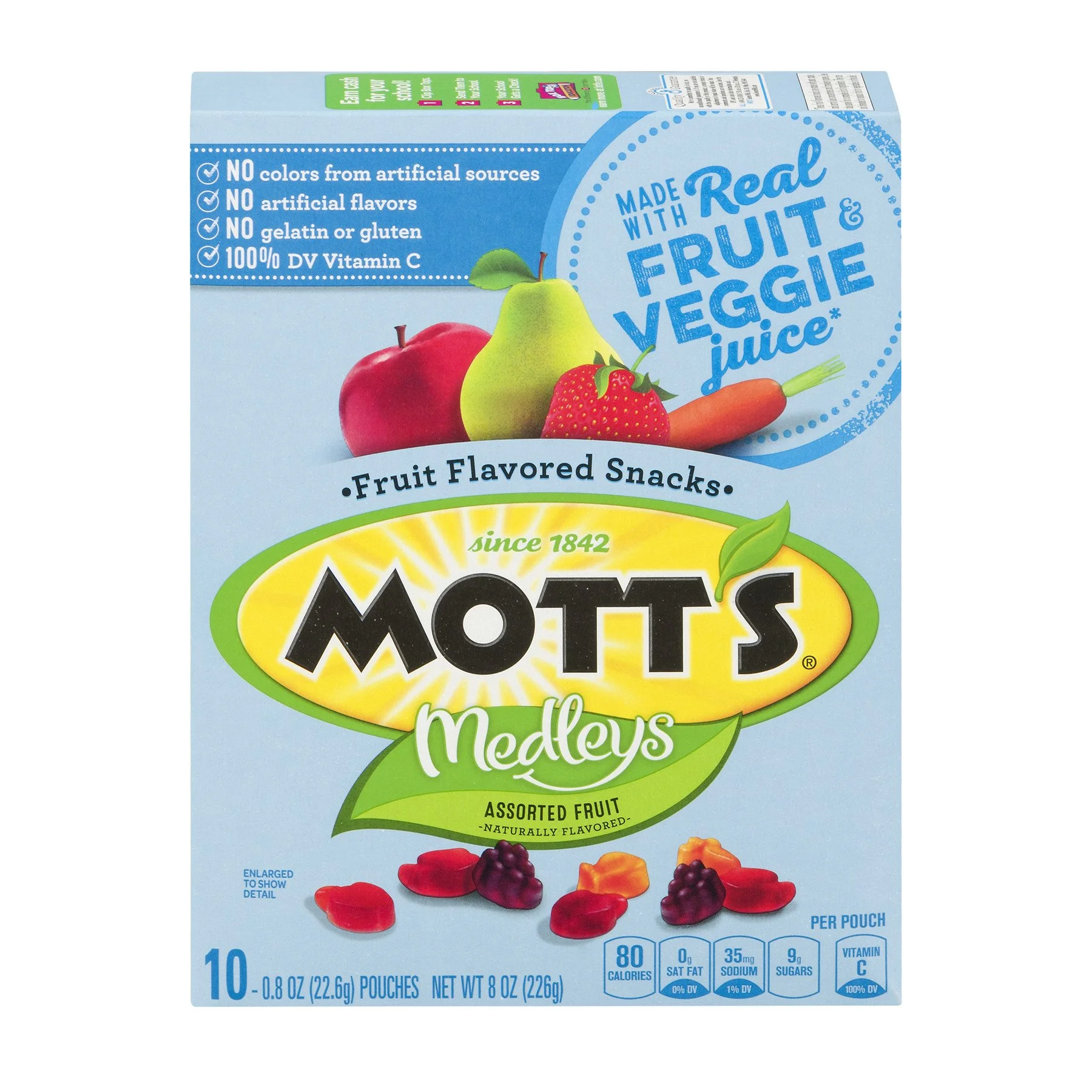 Mott's Assorted Fruit Flavored Snacks - 8oz 10ct.jpg