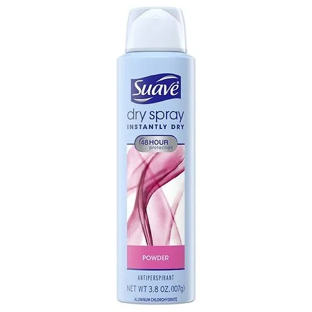 Suave Dry Spray Instantly Dry Powder Antiperspirant Deodorant 3.8 Oz.jpg