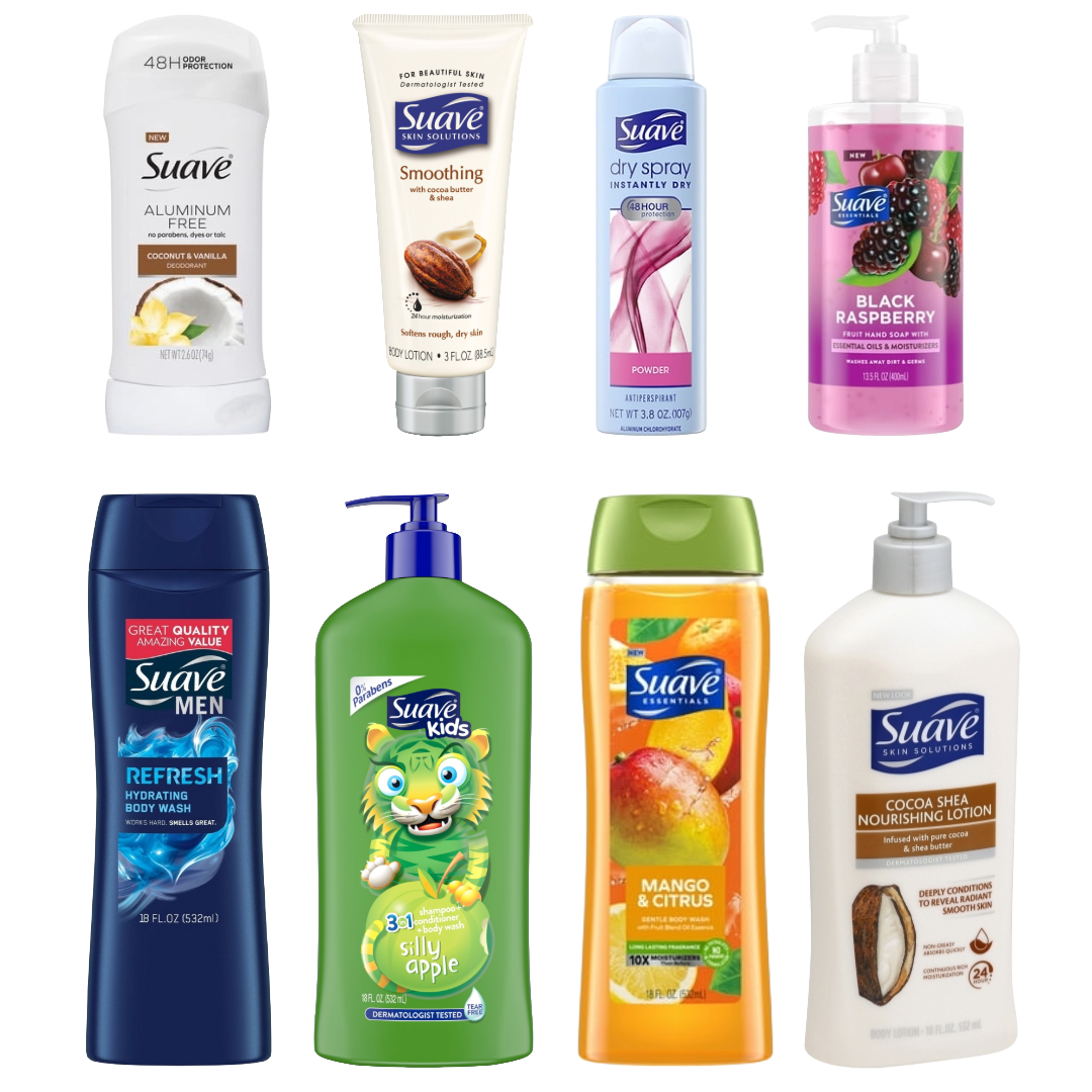 Wholesale Suave Deodorant, Body Wash, Hand Soap, and Personal Care Products