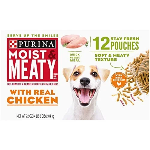 Purina Moist & Meaty Dry Dog Food High Protein Real Chicken 6 Oz Pouch (12 Pack).jpg
