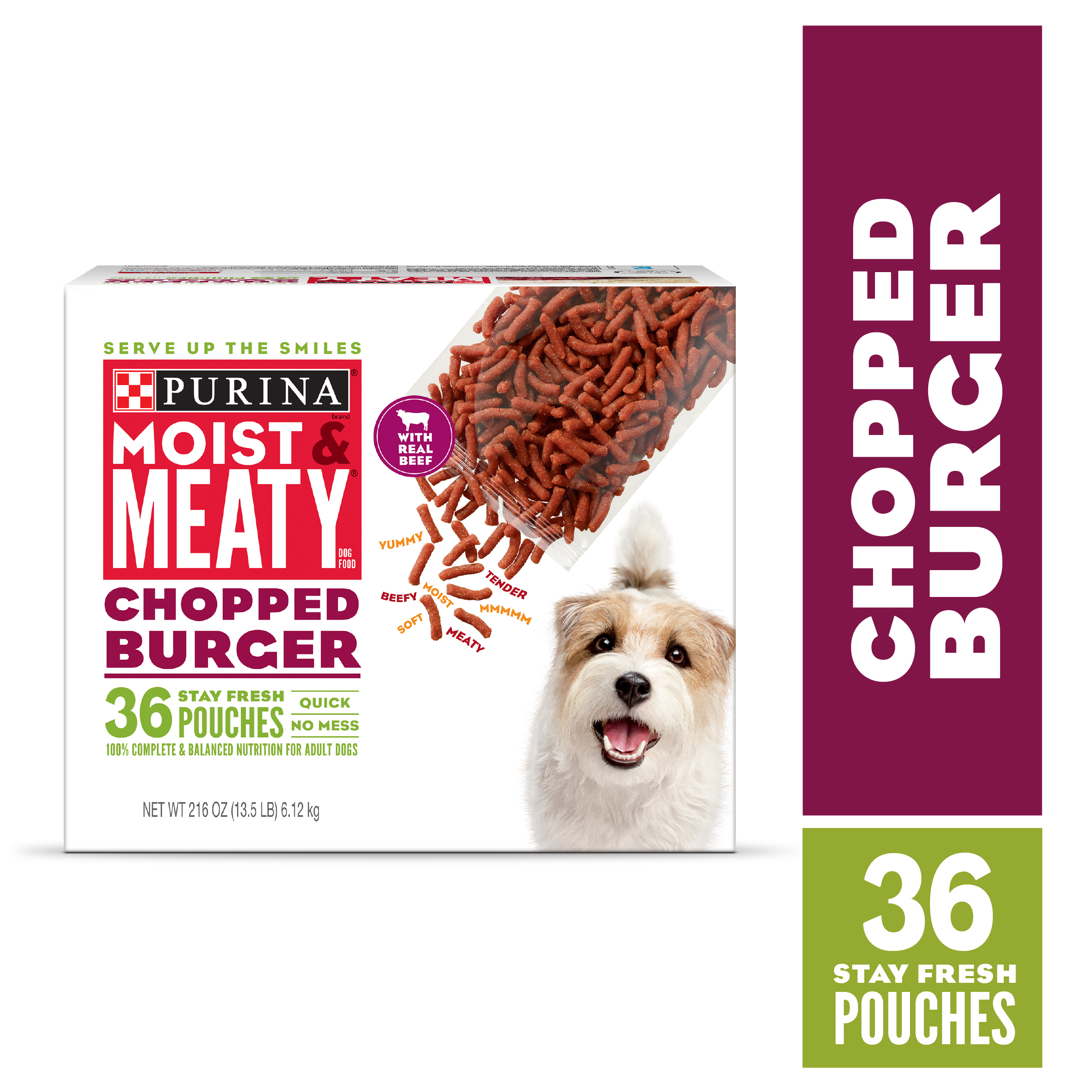 Purina Moist & Meaty Dry Dog Food High Protein Chopper Burger Real Beef 6 Oz Pouches (36 Pack).jpg
