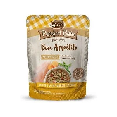 Purrfect Bistro Bon Appetits Grain Free Chicken Recipe Morsels in Gravy Wet Cat Food 3 Oz..jpg