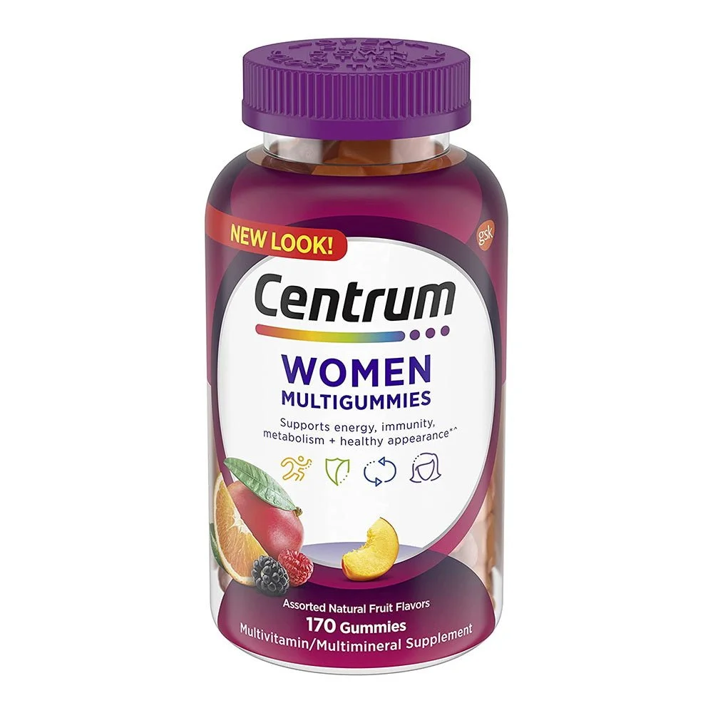 Centrum Multivitamin Multimineral Supplement, Women, Gummies, Assorted Natural Fruit Flavors.jpeg