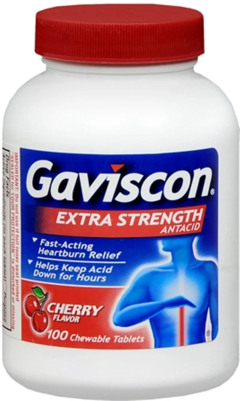Gaviscon Antacid, Extra Strength, Chewable Tablets, Cherry Flavor.jpeg