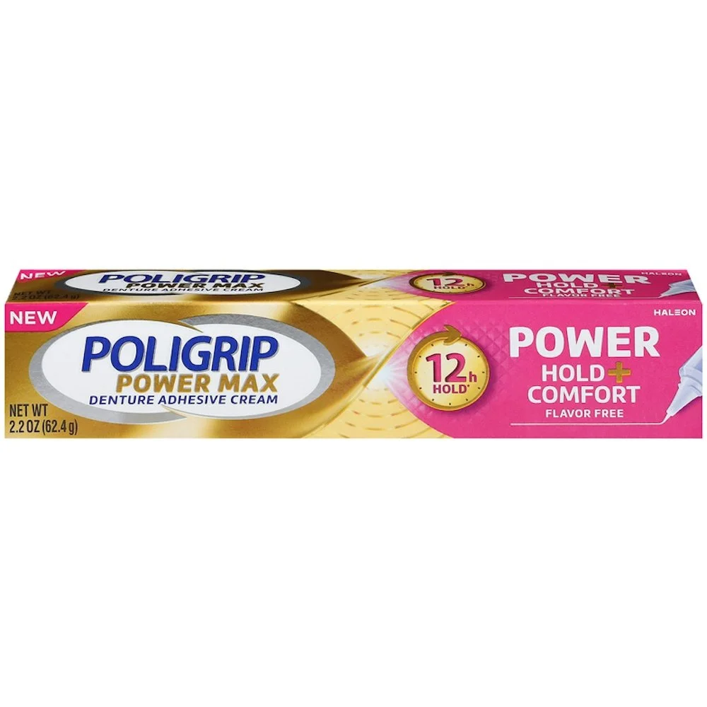 Super Poligrip Denture Adhesive, Power Max Hold + Comfort.jpeg