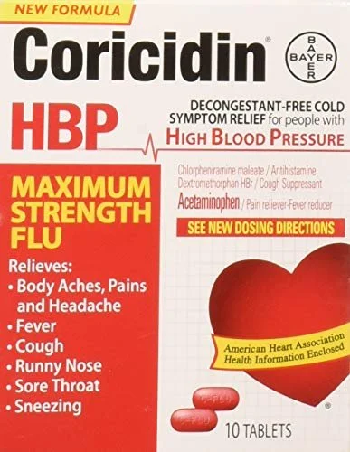 Coricidin HBP Decongestant-Free Multi-Symptom Flu Relief - 10 Ct.jpg