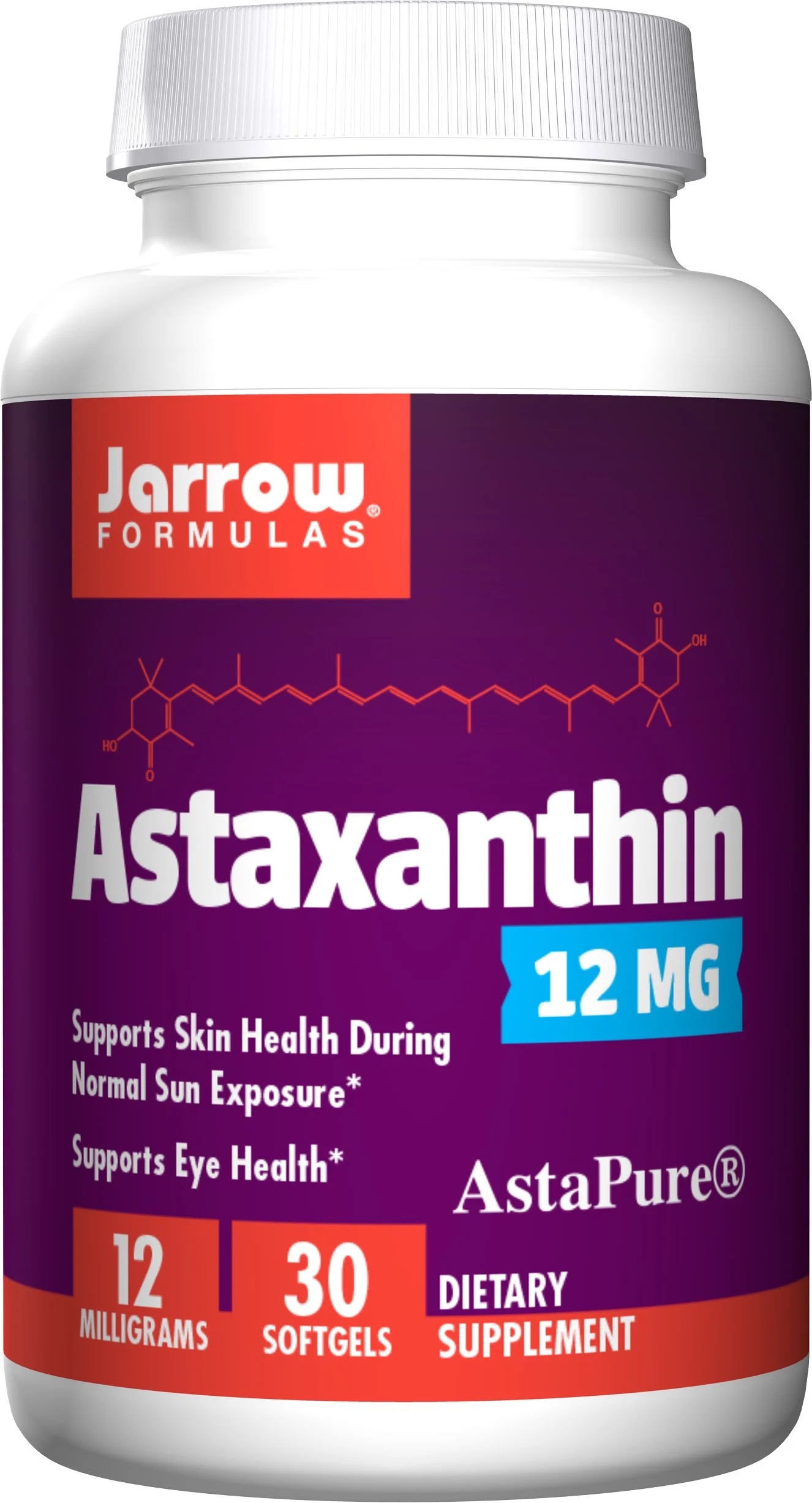 Jarrow Formulas, Astaxanthin, 12 Mg, 30 Softgels.jpg