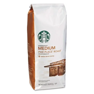 Starbucks 12411946 1 Lb Bag Whole Bean Coffee - Pike Place Roast (6 Carton).jpg