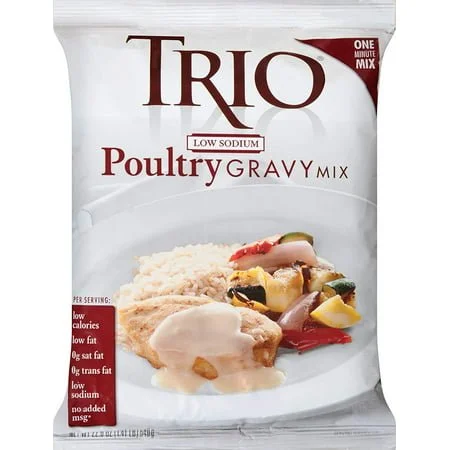Trio Low Sodium Poultry Gravy 1.41lbs, PK8.jpg