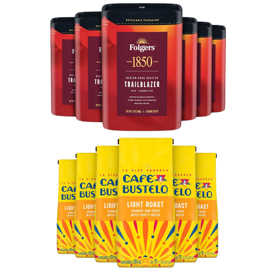 Wholesale Coffee Buying Opportunity Featuring Café Bustelo and Folgers Coffee