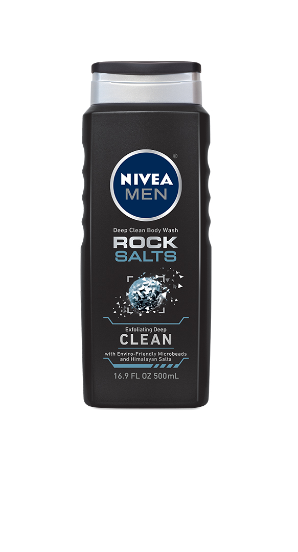 NIVEA MEN Deep Clean Rock Salts 3-in-1 Men S Body Wash Exfoliating Woody Scent 16.9 Fl Oz.webp
