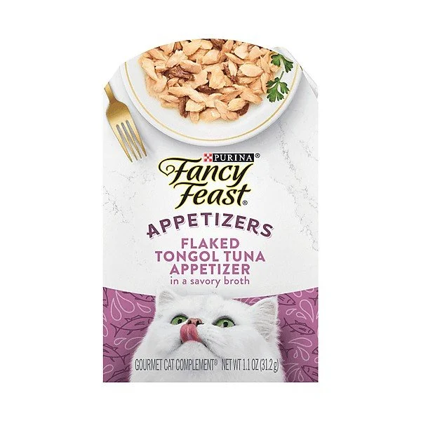 Fancy Feast Grain Free Flaked Tongol Tuna Lickable Appetizer Cat Food Topper, 1.1 Oz.jpg