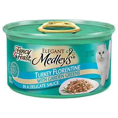 Fancy Feast Medleys Turkey Florentine with Spinach in a Light Broth Wet Cat Food, 3 Oz.jpg