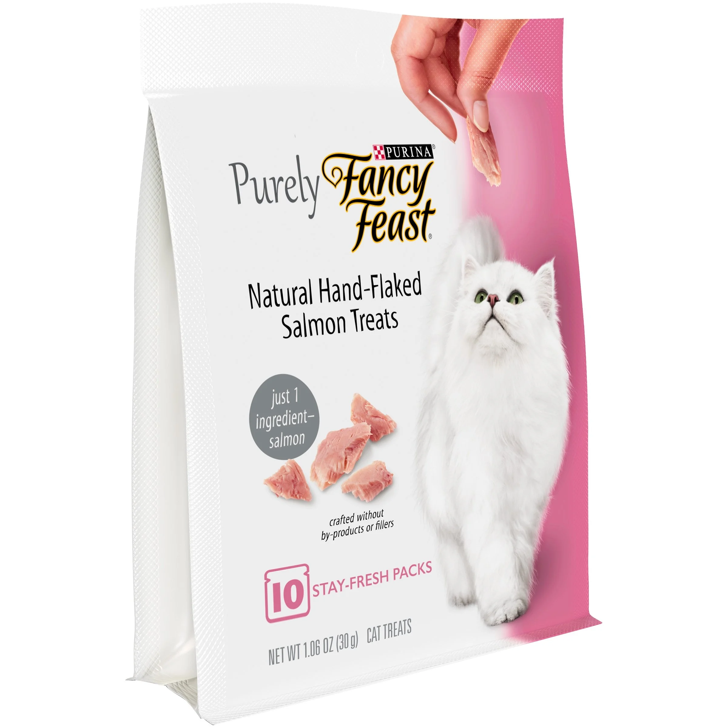Purina Fancy Feast Purely Hand-Flaked Salmon Meaty Cat Treats - 1.06oz 10ct Pack.jpg