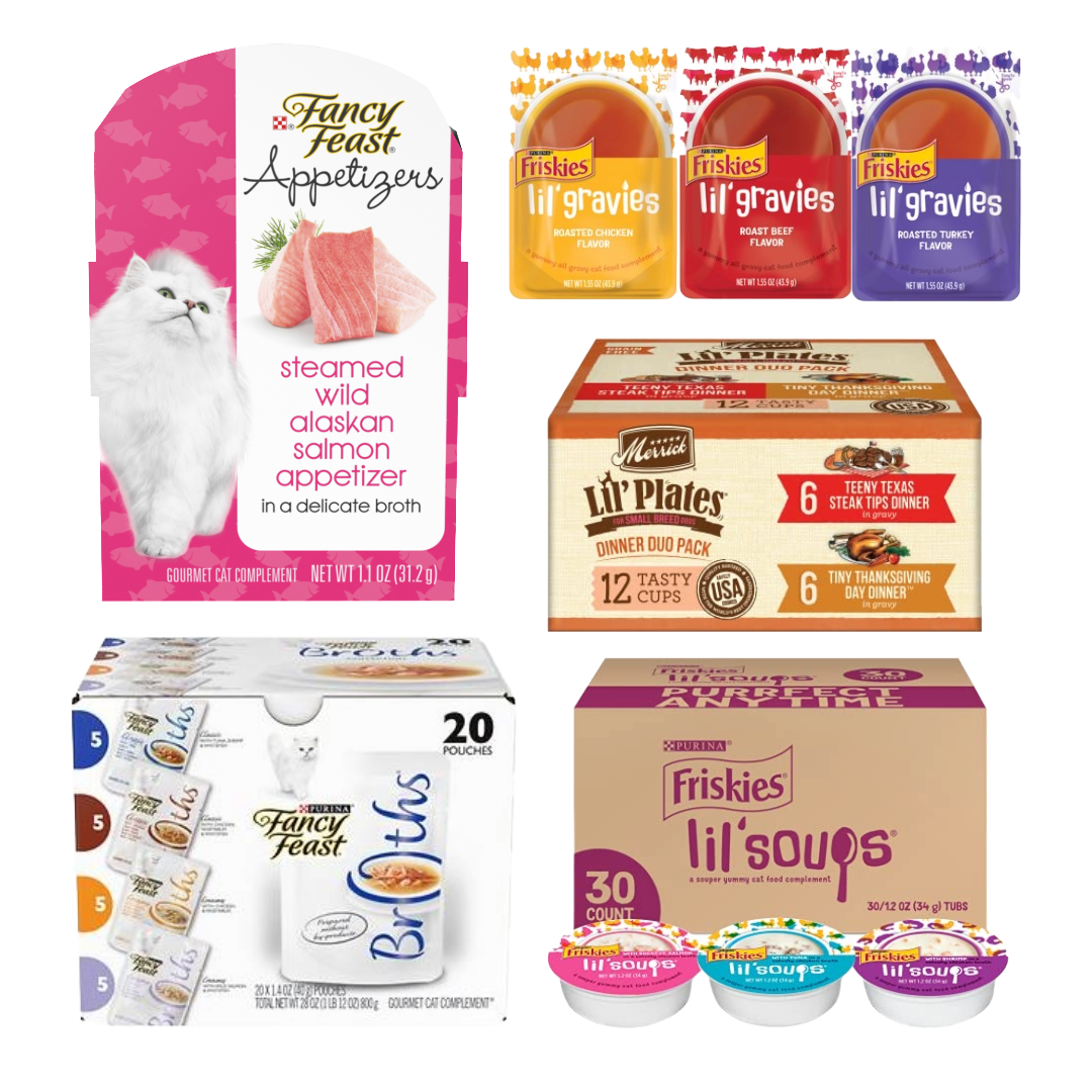 Wholesale Pet Food and Pet Treat Opportunities Featuring Fancy Feast, Friskies, Busy Bone, Zuke's, and Merrick