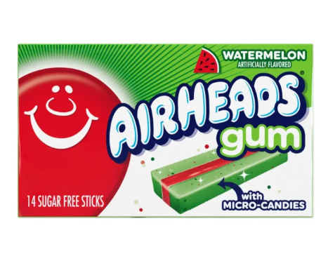 Airheads Sugar Free Chewing Gum Watermelon 14 pc Single.png