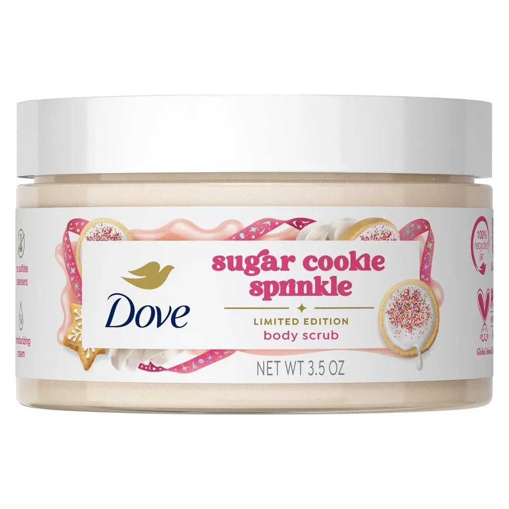 Dove Cookie Sprinkle Body Scrub 3.5 Ounce Jar Limited Edition.jpg